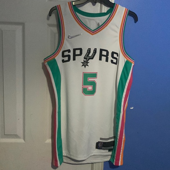Authentic Nike Men's 2021-22 City Edition San Antonio Spurs Dejounte Murray - Picture 1 of 3